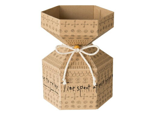 ヘッズ リラックスライフブーケギフトBOX-S 横幅12cm 紙製 ひも付き ラッピング用 組み立て式