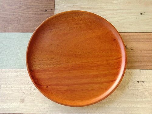 樂天商城 - かのりゅう SoliD. ラウンドプレート 直径20cm 木製 ウレタン塗装