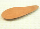籐芸 WOOD'N 茶さじ なす 長さ9.3cm 木製