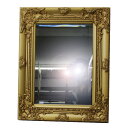 B品 特価 New チャーチルウッド ウォールミラー 鏡 アンティークミラー 25397B-MR-M-GD ゴールド B1117