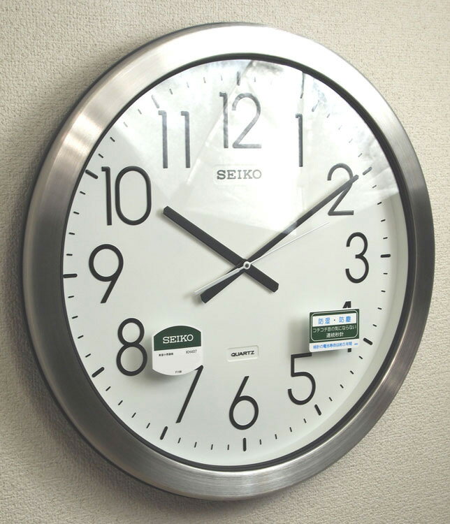 【楽天市場】送料無料 セイコー掛時計 KH407S 防湿・防塵型オフィスクロック 直径44cm 5年電池【あす楽対応】：木馬家具