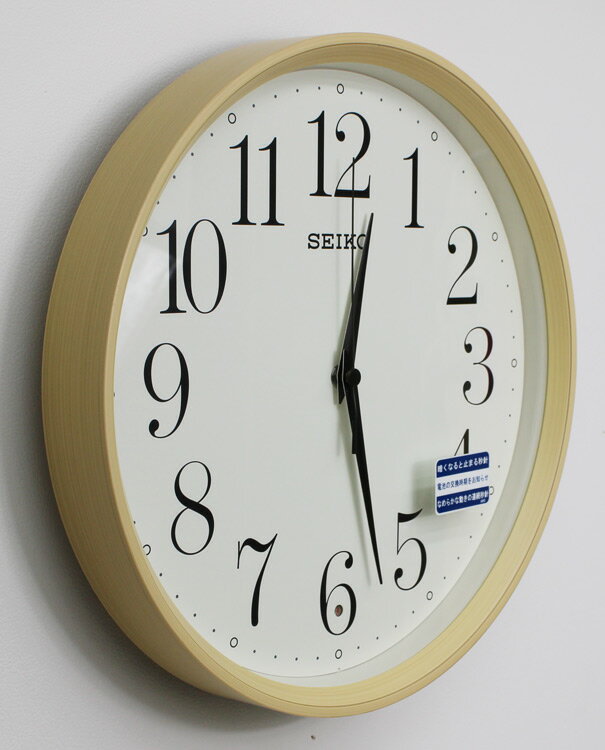 訳あり特価 セイコー 電波掛け時計 ナチュラルスタイル 薄茶木目模様 KX222A /濃茶木目模様 KX222B [3]