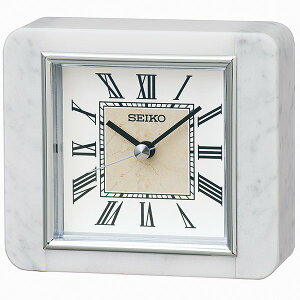 SEIKO セイコー 置き時計 　スタンダード置き時計　 白大理石　BZ362W　取り寄せ品
