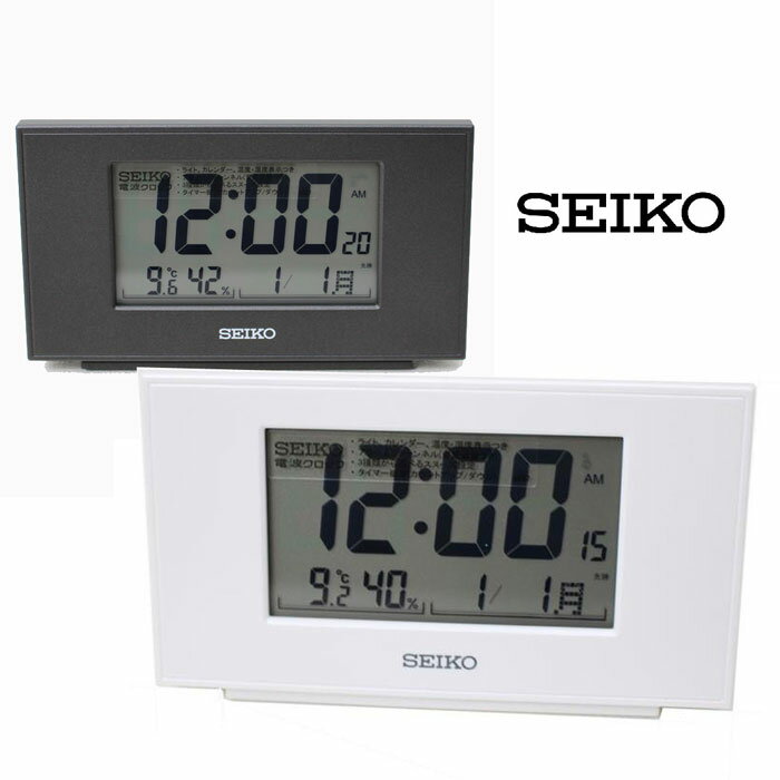 SEIKO - SEIKO デジタル電波時計 置き時計 掛け時計の通販 by