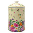 ロイヤルアーデン サニタリーポット コーナーポット 陶器 花柄 イエロー 39455