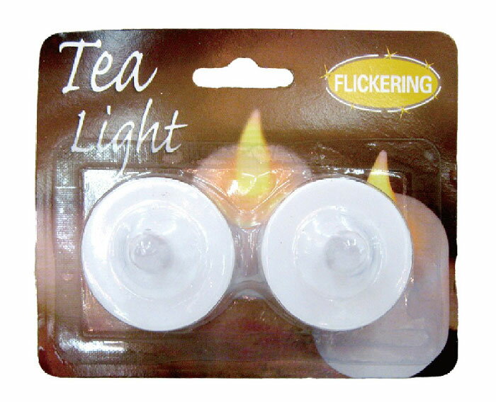 LEDティーライト キャンドルハウス用ライト キャンドルライト シングルカラー2個入り 電球色