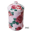 ロイヤルアーデン サニタリーポット コーナーポット 陶器 薔薇柄 ピンク 39465
