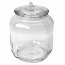 パッキン付きガラスビン ガラスの米びつ ピーナツガラス Sサイズ GLASS COOKIE JAR 3L 16×H22.5cm【あす楽対応】