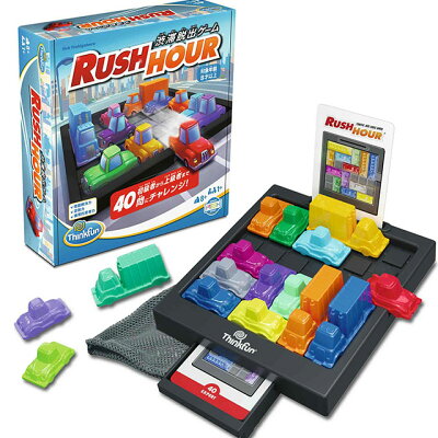 ラッシュアワー ThinkFun(シンクファン)知育玩具 脳トレ スライドパズル 6歳 7歳 8歳 9歳 誕生日 プレゼント 男の子 女の子 - Image 1