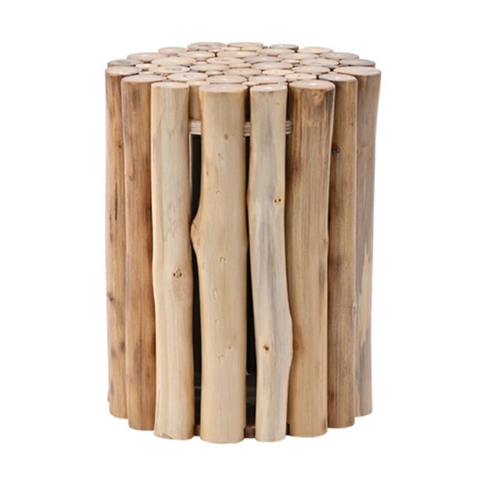 チーク無垢材 木製スツール おしゃれ スツール 椅子 サイドテーブル ミニテーブル 丸形 木製 天然木 ナチュラル リビング ダイニング 玄関 ハンドメイド