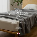 日本製 NIKKExNiceday シルク100％ 毛布 シングル 140x200cm 3色対応 寝具 掛け布団 ケット 布団 肌掛け布団 肌掛けふとん ふんわり オールシーズン 春 夏 秋 冬