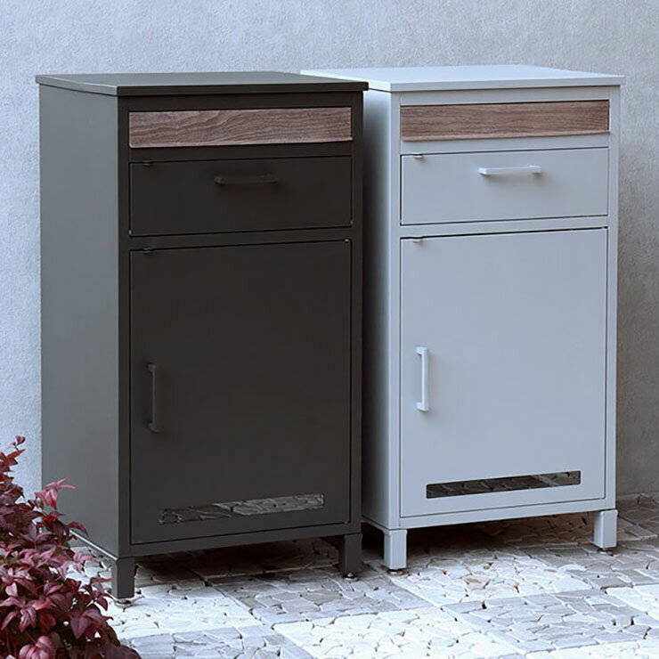 【ポイント7倍！今晩20時開始】宅配ボックス ポスト 置き型 一戸建て用 デリバリーボックス スタンドポスト 郵便ポスト 郵便受け カギ穴付き キーフック 印鑑ケース 玄関 エントランス おしゃれ Jake(ジェイク) 2色対応