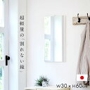 【ポイント10倍!20時~25:59】【日本製/割れない鏡/軽量】リフェクスミラー エア・ミニ RMA-1 W30xH60 2色対応 アルミフレーム 姿見 薄型 全身鏡 吊るしタイプ 壁掛け ウォールミラー 壁掛けミラー 壁掛け鏡 高繊細 おしゃれ