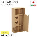 国産 トイレ収納ラック pulito (プリート) ワイドタイプ トイレットペーパーホルダー トイレ収納 トイレラック 薄型 スリム シンプル おしゃれ コーナーラック ケース トイレ 棚