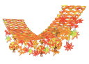 秋の装飾品 プリーツハンガー 紅葉狩り...