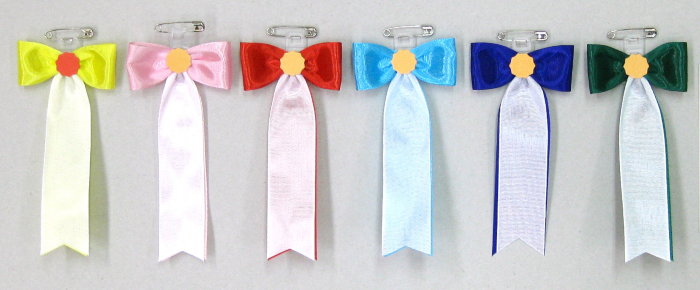 式典用リボン記章(胸章 徽章) 蝶結 (在庫限りセール品)【メール便対応】【あす楽対応】