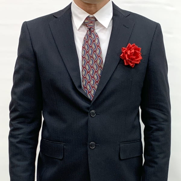 式典用リボン記章（胸章 徽章） 小リボンバラ 花のみ 2