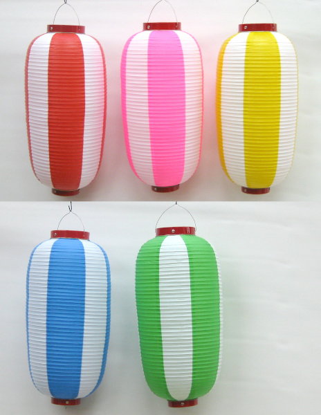 ビニール提灯 ちょうちん 九長 2色分け
