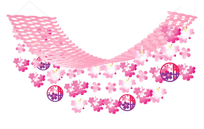 乐天商城 - 春の装飾品 プリーツハンガー 雅桜
