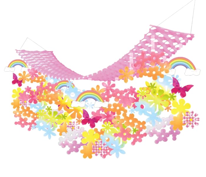 春の装飾品 プリーツハンガー パステルフラワー