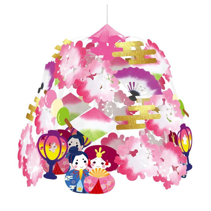 春の雛祭りの装飾品 センター 彩りひなまつり