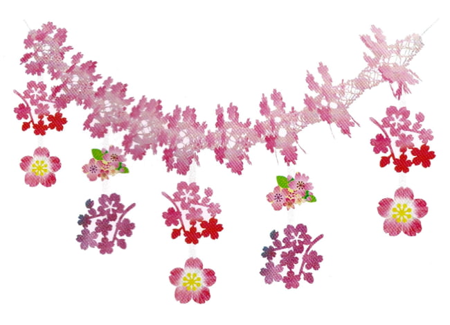 楽天日本の四季・行事の店　木瓜屋春の装飾品 ガーランド 桜ミックス