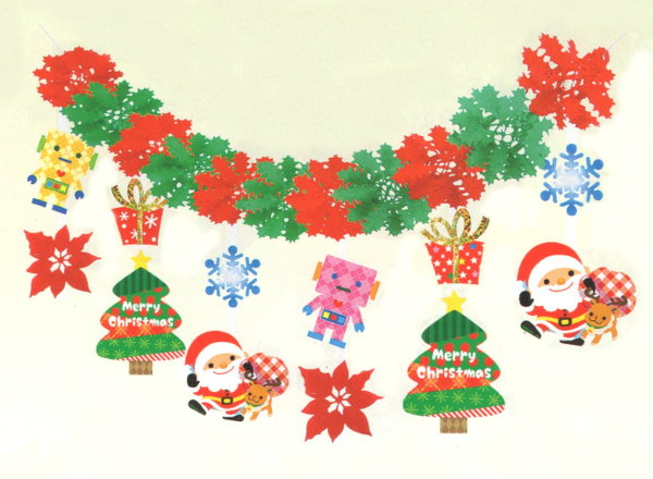 楽天日本の四季・行事の店　木瓜屋クリスマスの装飾品 ガーランド ときめきクリスマス