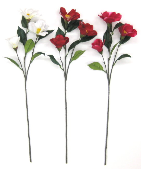 Rakuten - 造花 椿（ツバキ） 5本セット