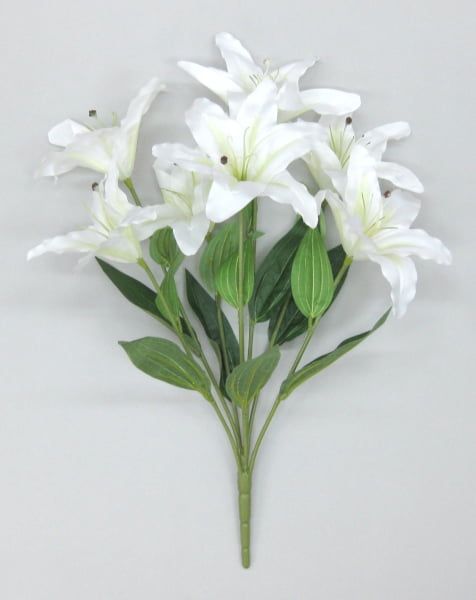 造花 カサブランカブッシュ 7輪付き