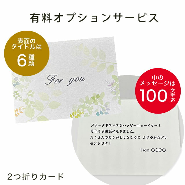 【有料オプション】メッセージカード印字サービス ※商品と一緒にご注文下さい。 オリジナルデザイン ギフト プレゼント おしゃれ クリスマス 出産祝い 誕生日 各...