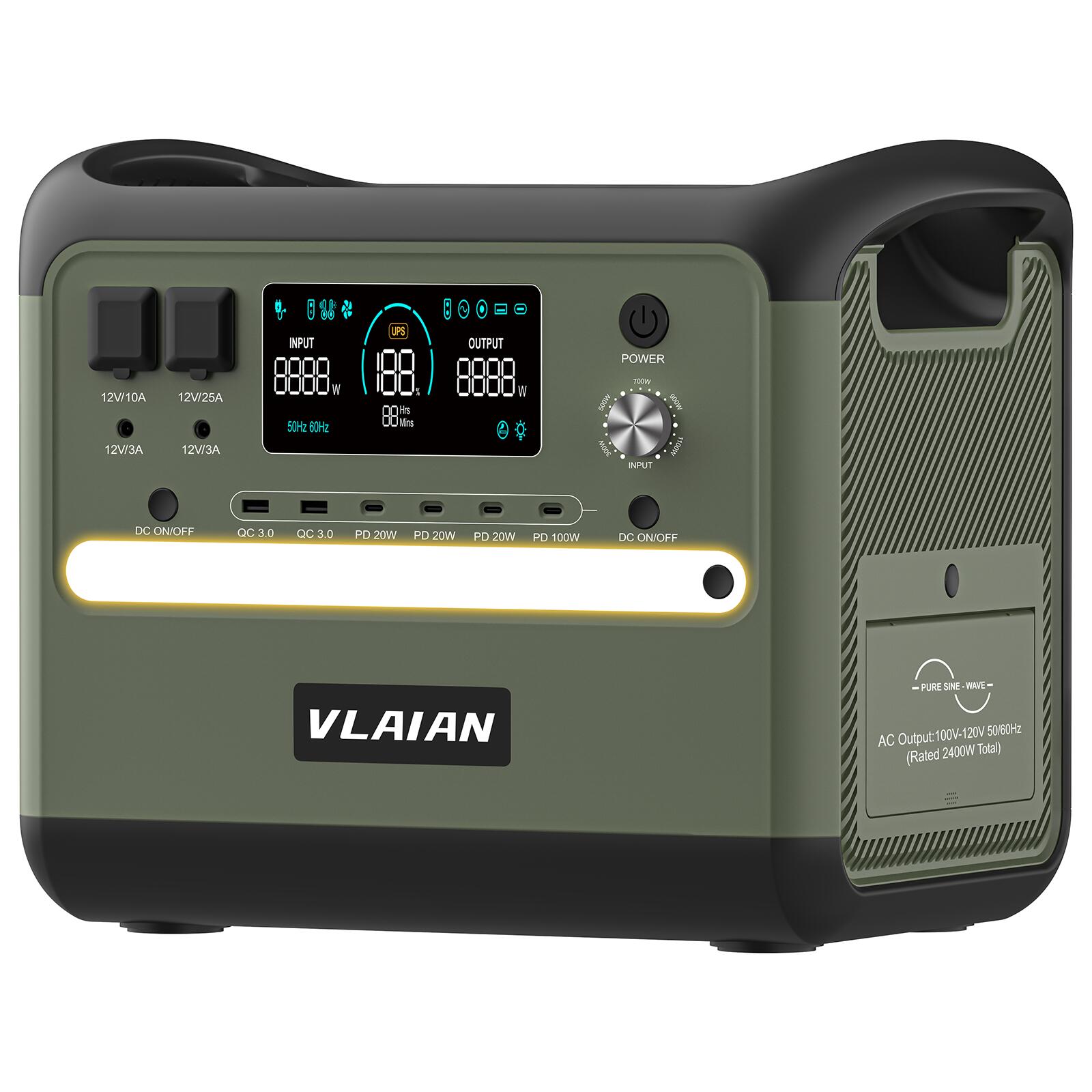 【防災対策★最安値】VLAIAN ポータブル電源 2400W