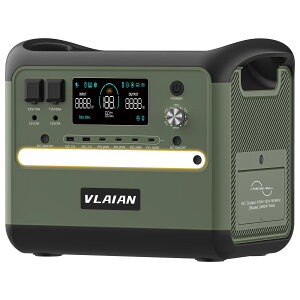 ɺкǰ͡VLAIAN ݡ֥Ÿ 2400W  2048Wh/675000mAh ŴӺ ̵Ÿ(UPS) 1.5H DC/XT60/USB Type-C PD100W 16ݡƱ 50Hz/60Hz  Ų߷ PSEǧ