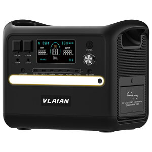 ɺкǰ͡VLAIAN ݡ֥Ÿ 2400W  2048Wh/675000mAh ŴӺ ̵Ť夦(UPS) 1.5H DC/XT60/USB Type-C PD100W 16ݡƱ 50Hz/60Hz  Ų߷ PSEǧ