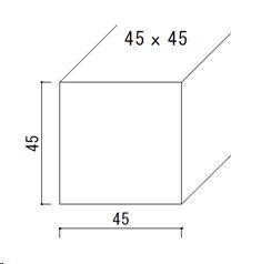 杉乾燥角材 木材45×45×1000～4000厚み×幅×長さ(ミリ)45mm 4.5cm 建築 天井 杉材 DIY 加工 カット KD材 人工乾燥 構造材 建材 角材 無垢材 スギ 木工 材木 天然 国内生産 3