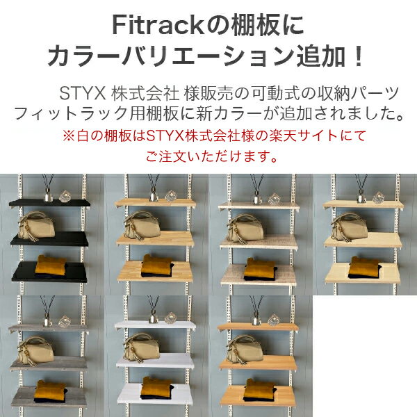 フィットラック用 オリジナル棚板厚さ20mm幅（長さ） 奥行フイットラック オニメナットはめ込み 4面テープ処理 追加棚板 取付棚 収納棚 壁面収納 棚 増やす 国内生産 3