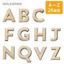 【モレスキン公式店 限定ショッパー付】 モレスキン ピン アルファベット ゴールド ノートアクセサリー