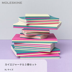 メモ帳 モレスキン MOLESKINE カイエジャーナル 3冊セット XLサイズ | ノート 日用品雑貨 手帳 日記帳 日記 メモ メモ帳 おしゃれ かわいい シンプル 文房具 文具 セット 方眼ノート 方眼 ギフト プレゼント 事務用品 ドット方眼 誕生日 お祝い 可愛い 雑貨 母の日 雑記帳