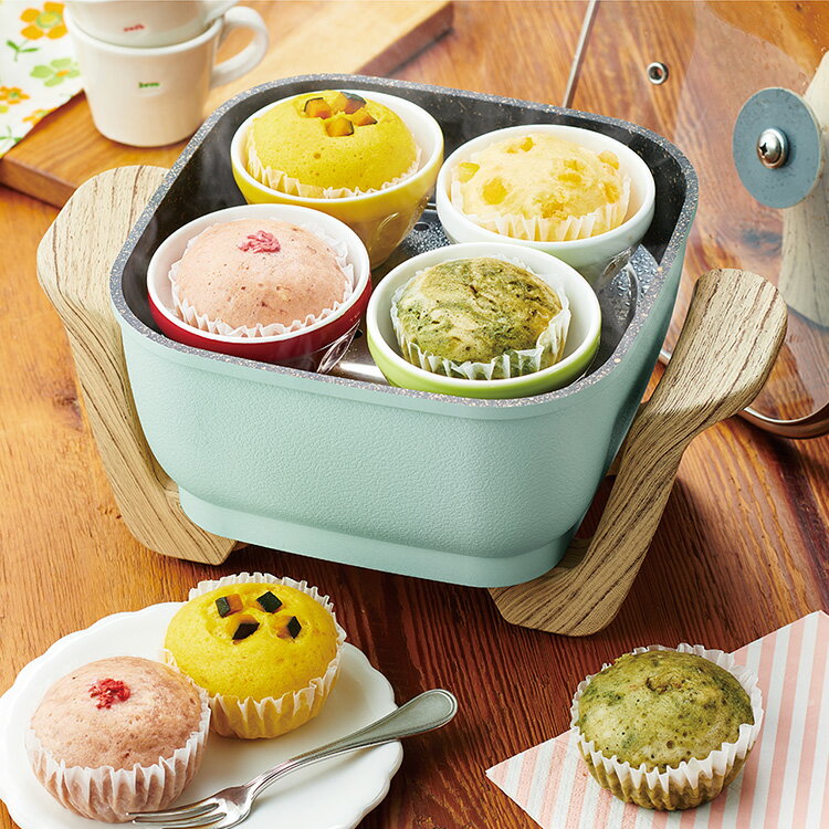 Toffy コンパクトマルチ電気鍋 K-HP3-PA トフィー 多機能 高火力 1台6役 お手入れ簡単 一人暮らし 鍋 ..