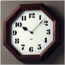 掛け時計 RIKI CLOCK 八角の時計 WR11-01 【壁掛け時計 壁 時計 掛時計 クロック ウォールクロック インテリア雑貨 デザイン 渡辺 力 かわ...