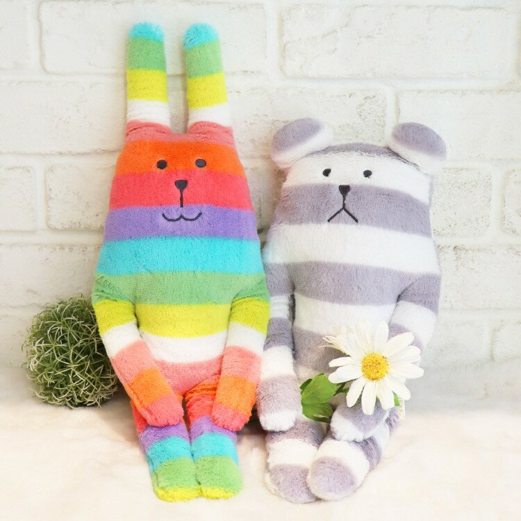 樂天商城 - クラフトホリック 抱き枕 Sサイズ CRAFTHOLIC ぬいぐるみ かわいい 抱きまくら おしゃれ プレゼント 小学生 女の子 北欧 テイスト 女性 贈り物 くま うさぎ クマ ウサギ ベア ボーダー ドット 大きい プレゼント 出産祝い 妊婦 おしゃピク