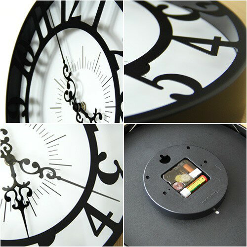 壁掛け時計 CL-4960 ジゼル インターフォルム【掛け時計 掛時計 おしゃれ インテリア 壁 時計 雑貨 デザイン かわいい シンプル モノトーン 誕生日プレゼント 新築祝い 結婚祝い 引っ越し祝い ギフト 一人暮らし】 [2]