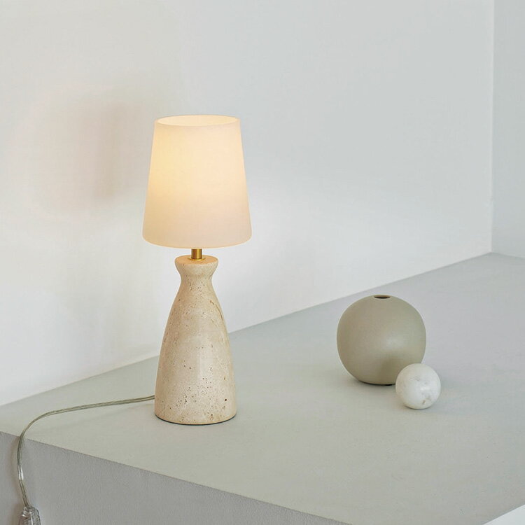 乐天商城 - テーブルライト 1灯 トーフス Tofus LT-4602-4 インターフォルム 照明 インテリア照明 間接照明 おしゃれ 寝室 照明器具 電気 スタンドライト LED対応　テーブルランプ 北欧 ナチュラル モダン リビング インテリア ガラス 大理石