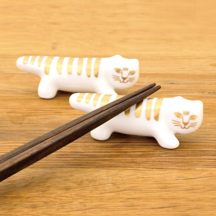 リサラーソン LisaLarson マイキー箸置きセット 金