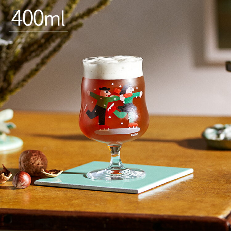 HolmegaardxMikkeller UNIVERSAL ビアグラス クリスマス2024 400ml 2024限定 アイテム ギフト ホルムガード ミッケラー ビール ガラス 北欧 おしゃれ かわいい 結婚祝い 誕生日 クリスマス プレゼント 2個セット 可愛い コラボレーショングラス