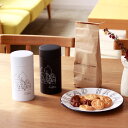 コーヒー缶 fika フィーカ ペアセット【キャニスター 収納 珈琲缶 セット 茶筒 保存容器 コーヒー 紅茶 お茶 キッチン 雑貨 北欧 猫 ねこ 白黒 モノトーン かわいい おしゃれ シンプル 女性 ギフト 引越祝い 誕生日プレゼント 女友達 結婚祝い 韓国インテリア】