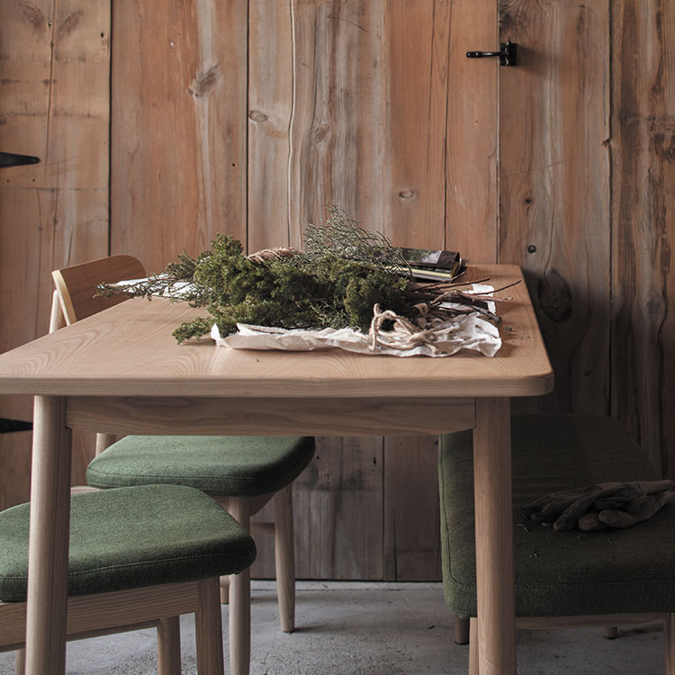 【メーカー直送品】SIEVE シーヴ saucer dining table Lsize ソーサー ダイニングテーブル Lサイズ W1600mm【インテリア 木製 無垢材 北欧 テイスト ナチュラル シンプル モダン おしゃれ家具 引っ越し祝い 一人暮らし】 [3]