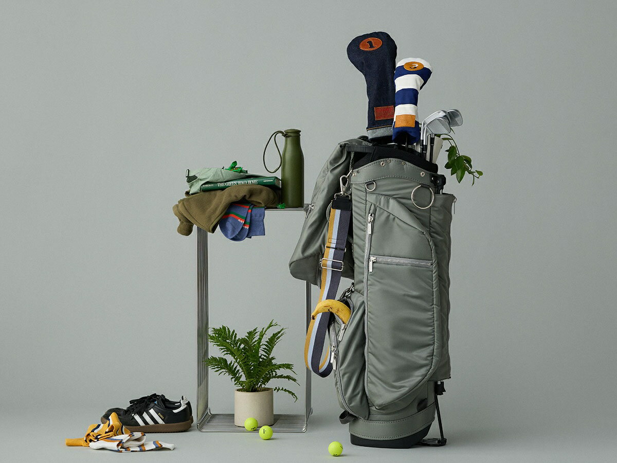 ゴルフキャディーバッグ Golf Caddie Bag モスグレー グレー ゴルフバッグ メンズ レディース スタンドタイプ