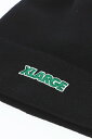 XLARGE エクストララージ 101234051012 XLARGE×NEWERA STANDARD LOGO CUFF BEANIE コラボビーニー BLACK 正規通販 メンズ レディース 限定アイテム