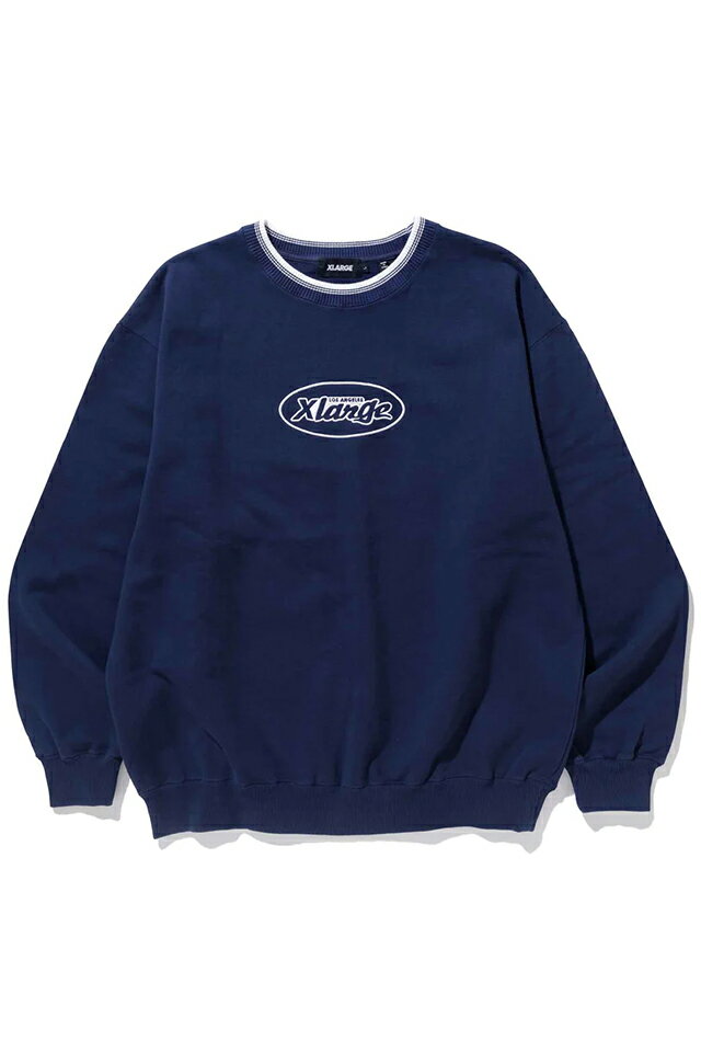 セール40%OFF XLARGE エクストララージ 101233012003 RETRO CREWNECK SWEATSHIRT XLARGE クルーネックスウェット NAVY 正規通販 メンズ レディース