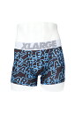 XLARGE エクストララージ 70056000 ボクサーパンツ 文字ロゴ総柄 BLUE 正規通販 メンズ xlarge